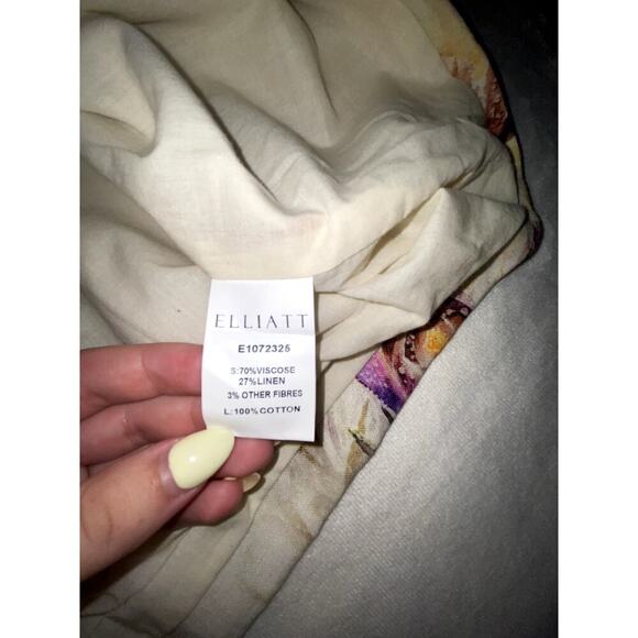 NWT Elliatt Krystale Floral Print Bow Detail Strapless Mini Dress Size Small - Picture 6 of 6